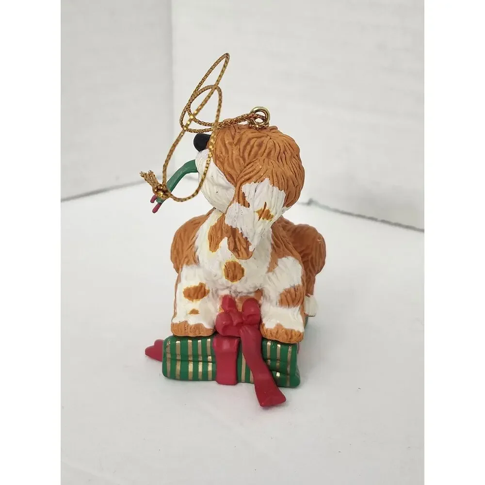 1993 Grolier Barkley Sesame Street Christmas Ornament Jim Henson Boxed